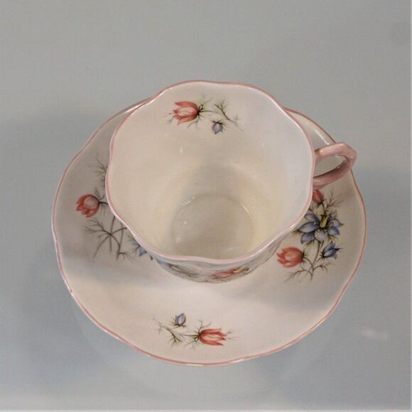 Vintage Rosina Wild Flowers Tea Cup & Saucer Fine Bone China England - Picture 5 of 10
